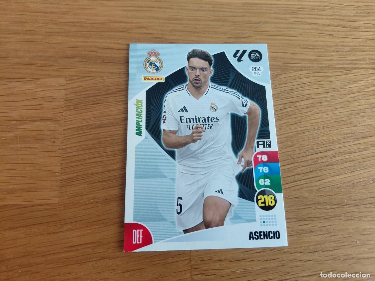 Cromos de F&uacute;tbol: Asencio -- n&deg; 204 Bis -- Real Madrid -- Ampliaci&oacute;n -- 24/25 -- Adrenalyn -- Panini