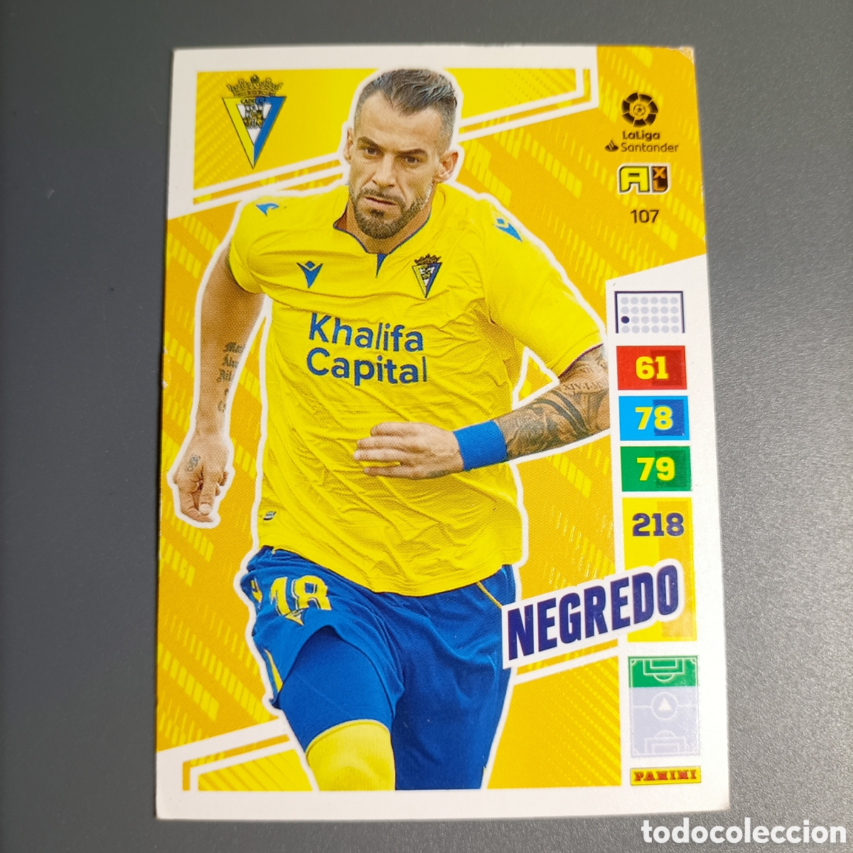 Cromos de F&uacute;tbol: ADRENALYN. LIGA 2022-2023 (CADIZ) №107 NEGREDO