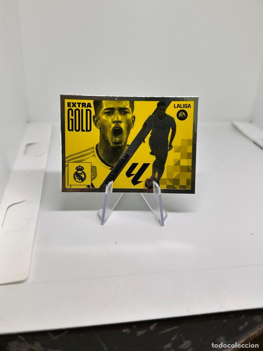 Figurine di Calcio: Bellingham Real Madrid Panini Liga Este Hand Cut Extra Gold Silver 2023 24