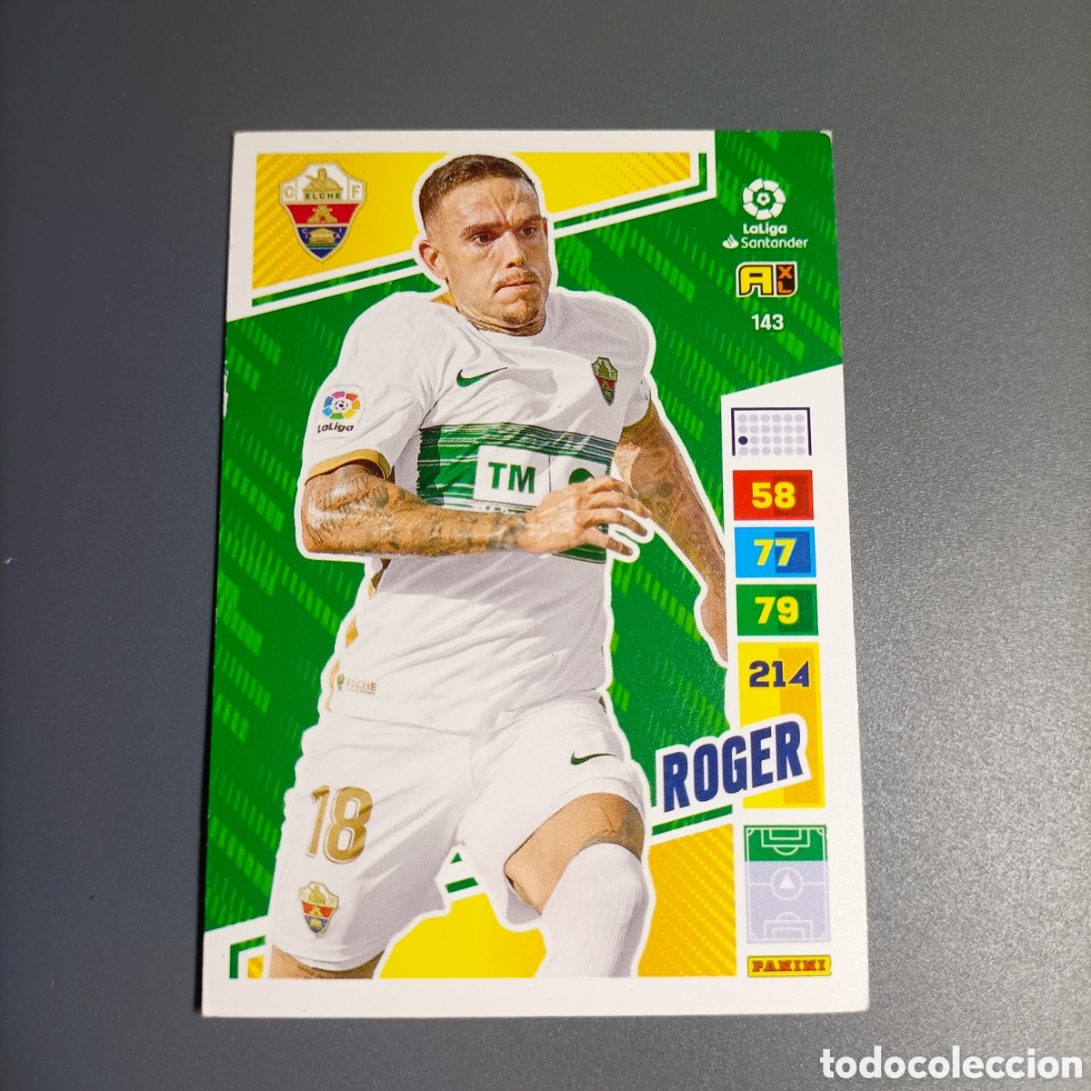 Cromos de F&uacute;tbol: ADRENALYN. LIGA 2022-2023 (ELCHE) №143 ROGER