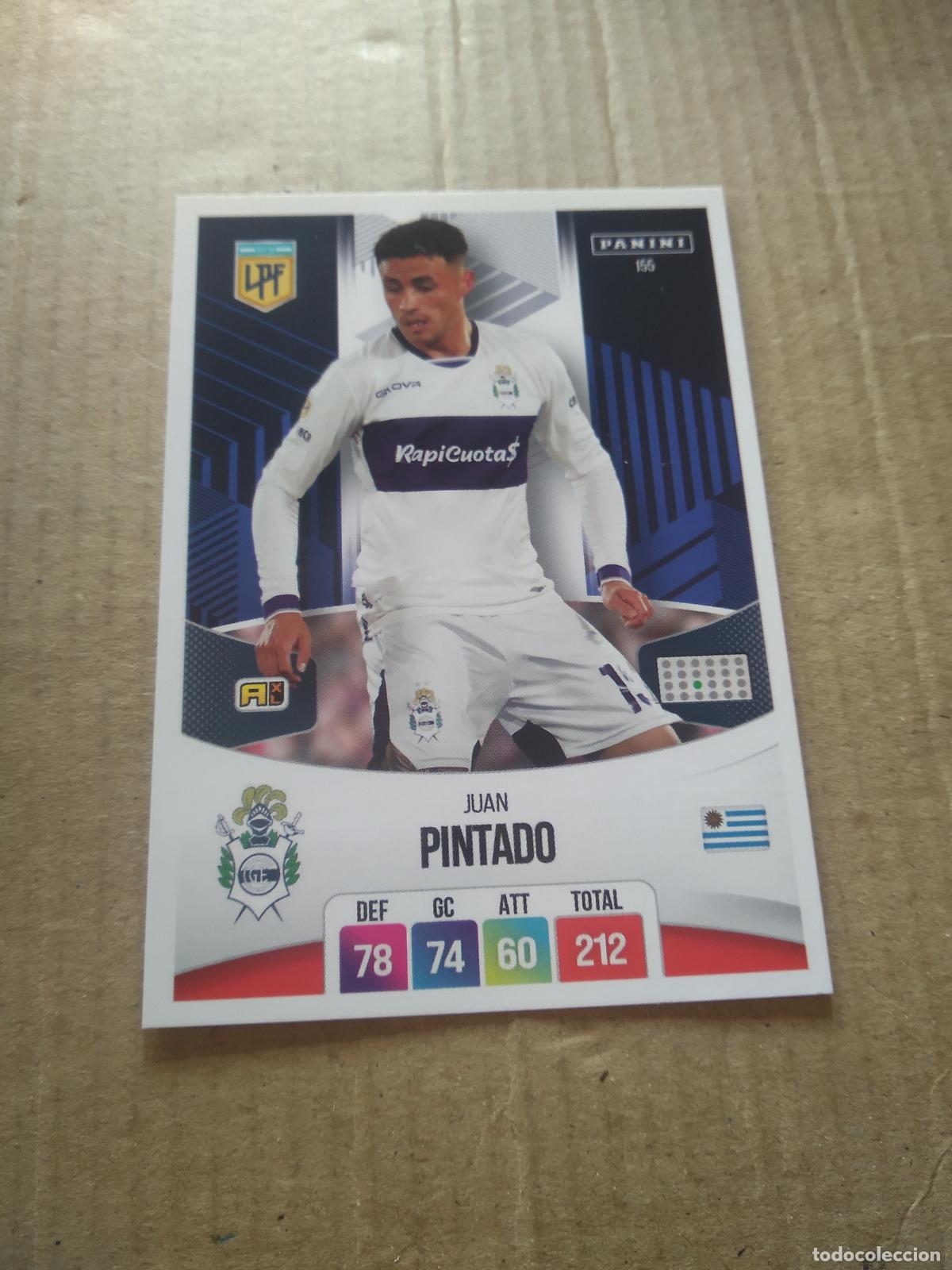 Cromos de F&uacute;tbol: 155 JUAN PINTADO GIMNASIA CROMO FUTBOL ARGENTINO PANINI LIGA ARGENTINA 2024 ADRENALYN