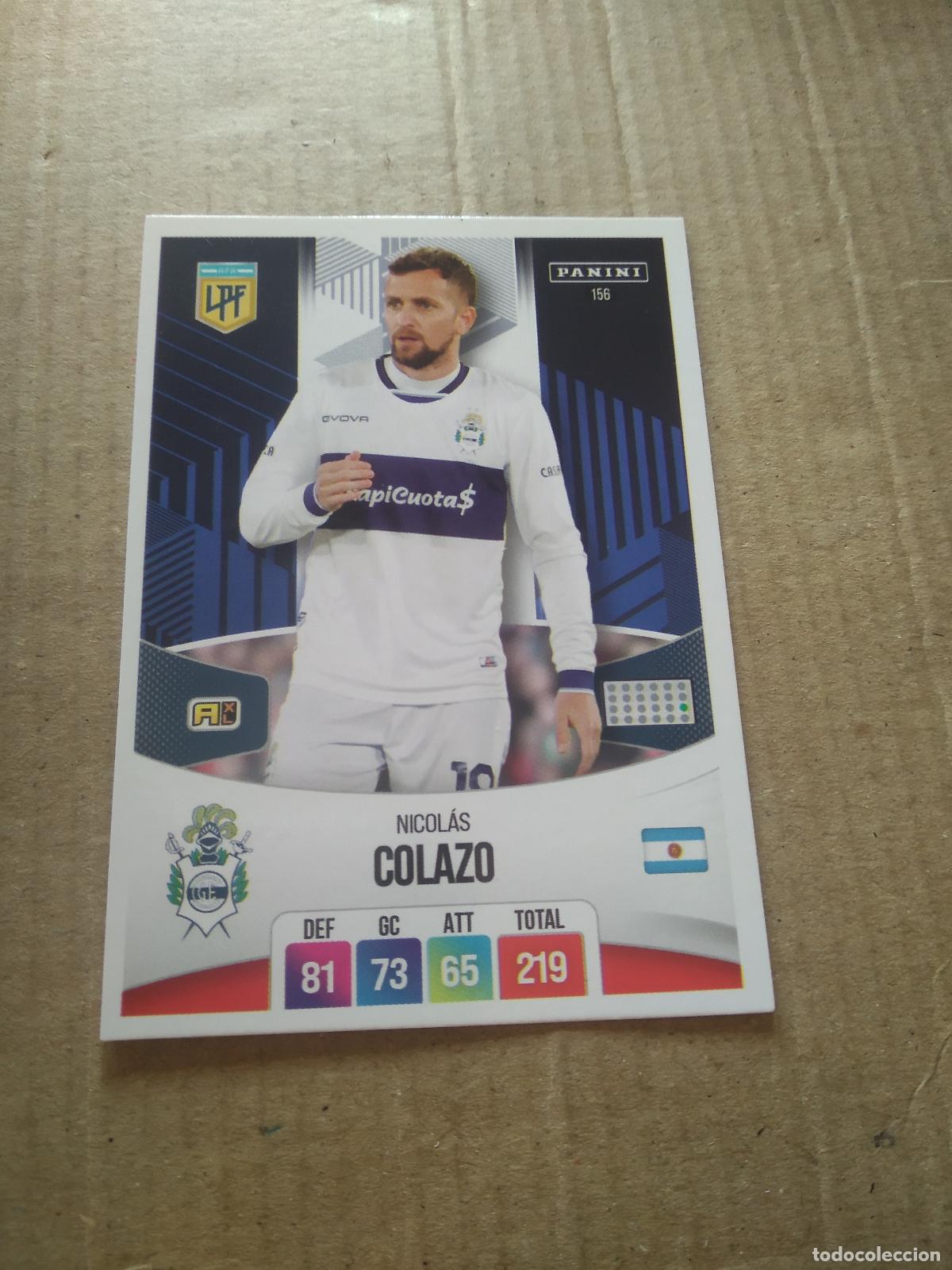 Cromos de F&uacute;tbol: 156 NICOLAS COLAZO GIMNASIA CROMO FUTBOL ARGENTINO PANINI LIGA ARGENTINA 2024 ADRENALYN