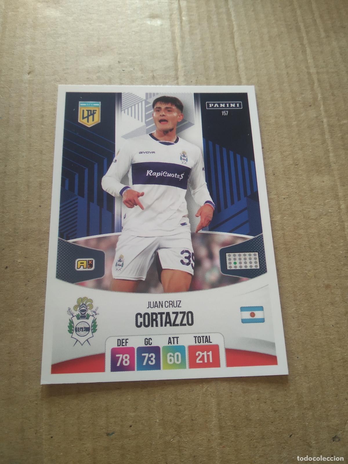 Cromos de F&uacute;tbol: 157 JUAN CRUZ CORTAZZO GIMNASIA CROMO FUTBOL ARGENTINO PANINI LIGA ARGENTINA 2024 ADRENALYN