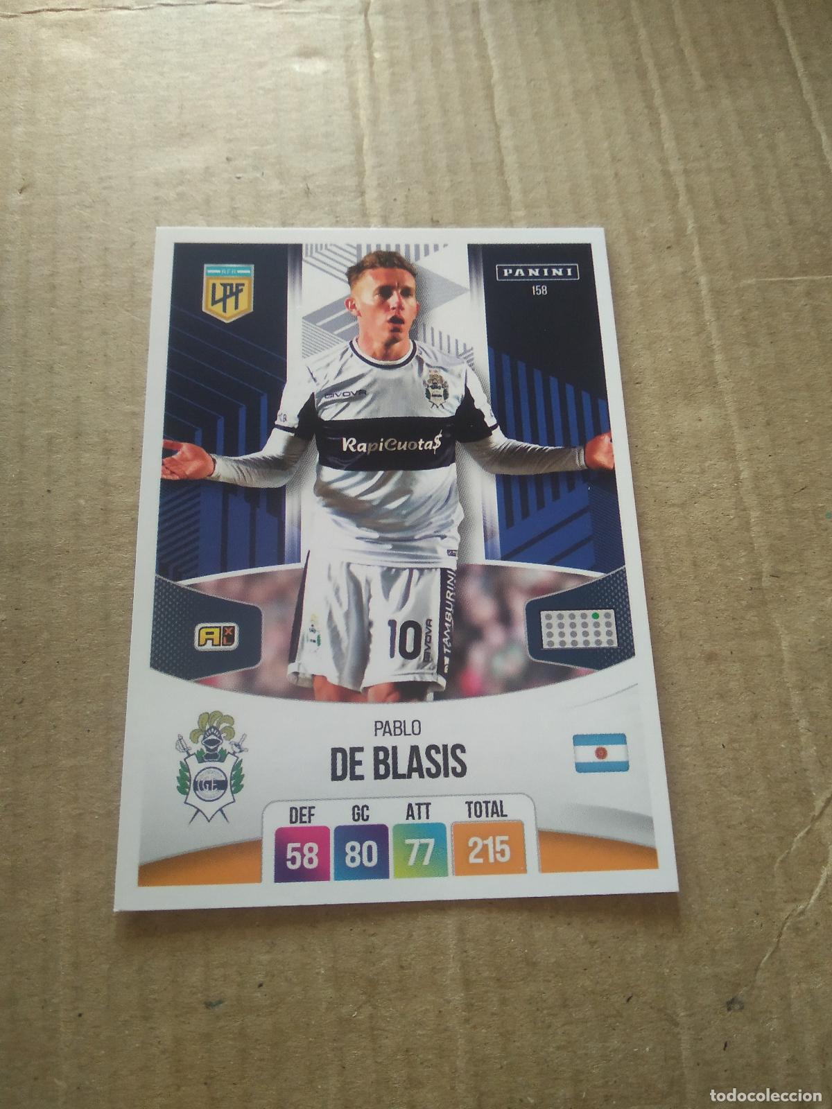 Cromos de F&uacute;tbol: 158 PABLO DE BLASIS GIMNASIA CROMO FUTBOL ARGENTINO PANINI LIGA ARGENTINA 2024 ADRENALYN