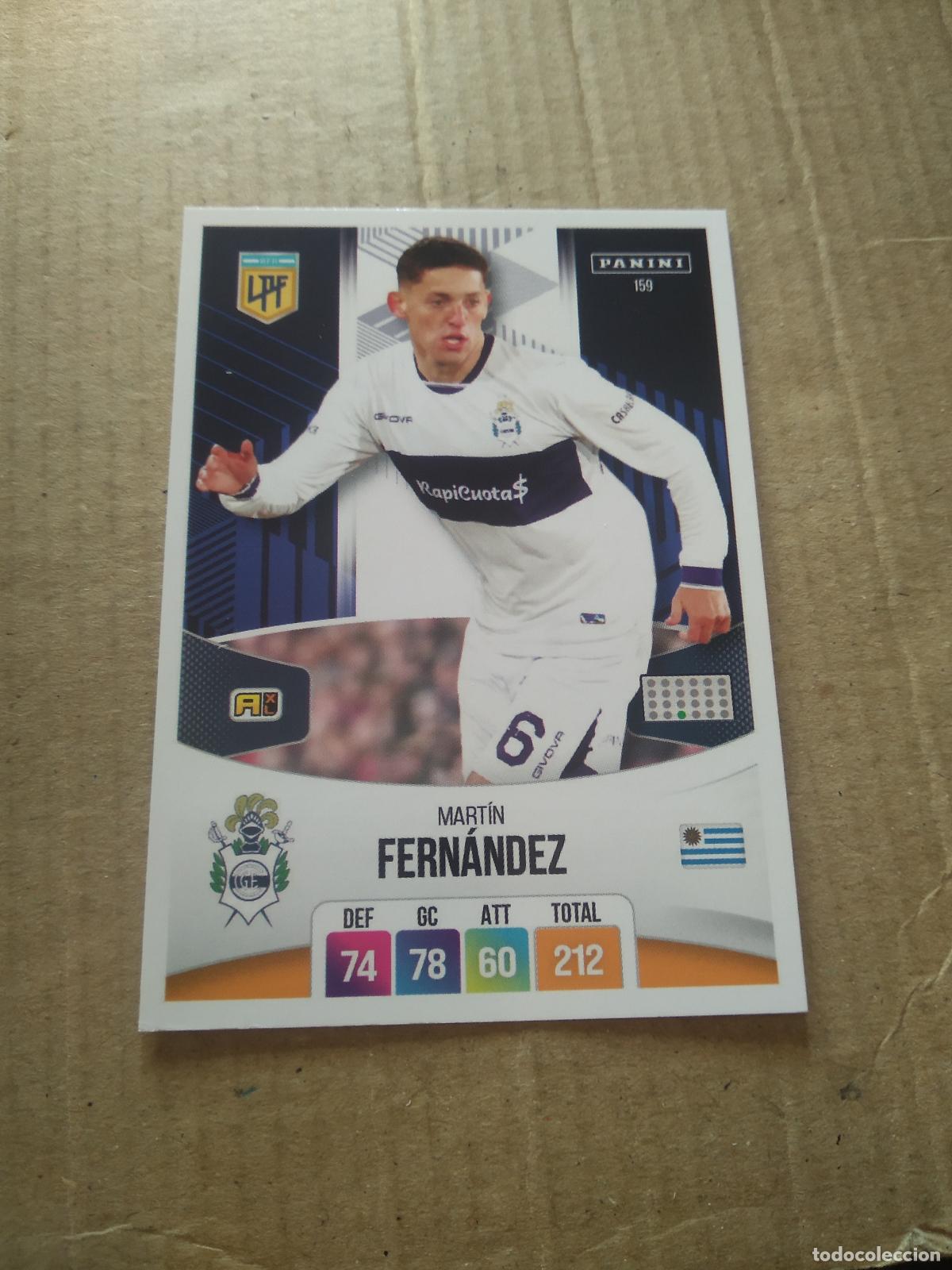 Cromos de F&uacute;tbol: 159 MARTIN FERNANDEZ GIMNASIA CROMO FUTBOL ARGENTINO PANINI LIGA ARGENTINA 2024 ADRENALYN