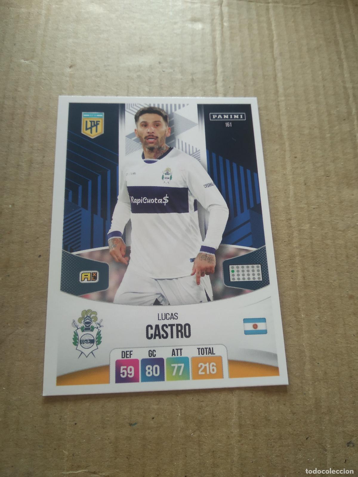 Cromos de F&uacute;tbol: 161 LUCAS CASTRO GIMNASIA CROMO FUTBOL ARGENTINO PANINI LIGA ARGENTINA 2024 ADRENALYN