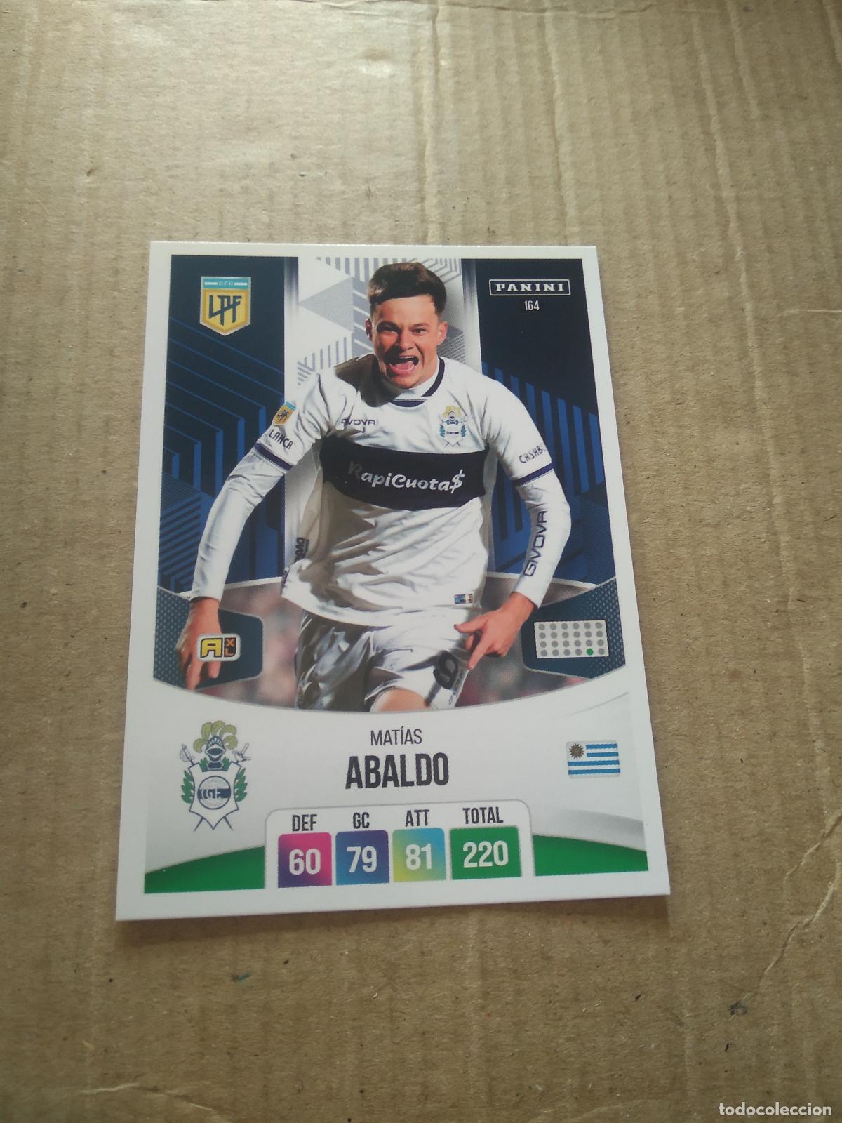 Cromos de F&uacute;tbol: 164 MATIAS ABALDO GIMNASIA CROMO FUTBOL ARGENTINO PANINI LIGA ARGENTINA 2024 ADRENALYN
