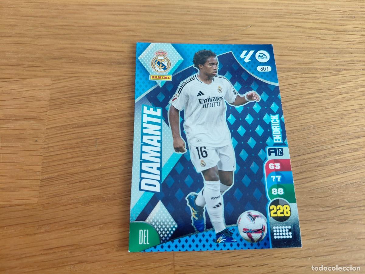 Cromos de F&uacute;tbol: Endrick -- n&deg; 397 -- Real Madrid -- 24/25 -- Diamante -- Adrenalyn -- Panini