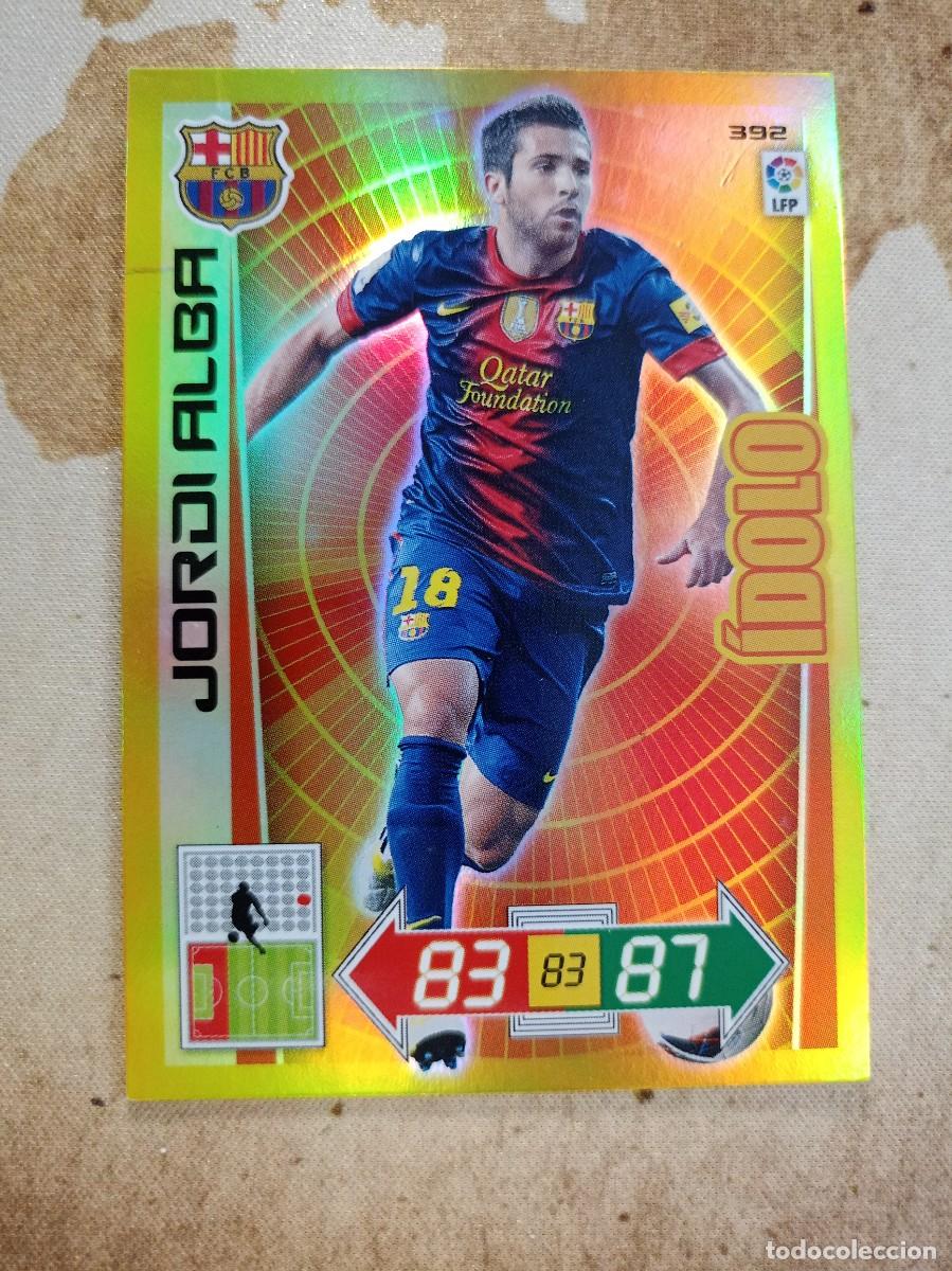 Cromos de F&uacute;tbol: # &Iacute;dolo 392 JORDI ALBA Adrenalyn 2012-13