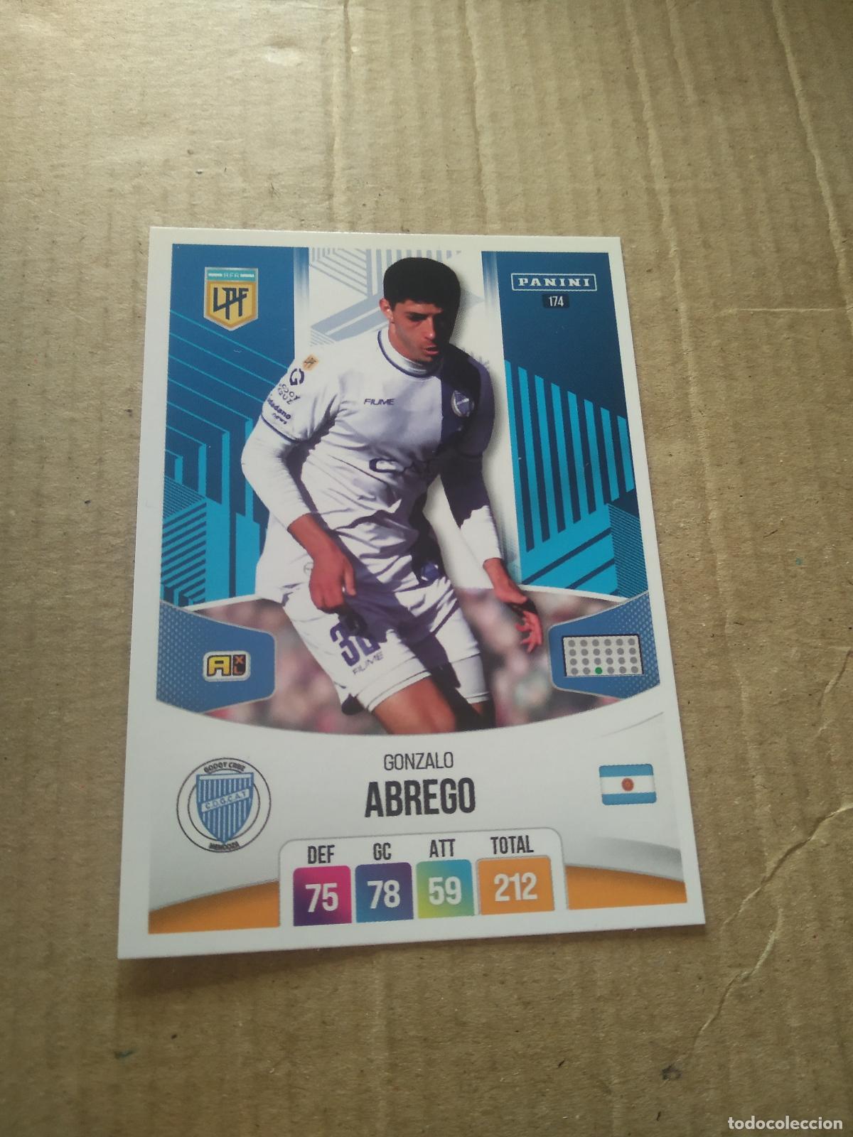 Cromos de F&uacute;tbol: 174 GONZALO ABREGO GODOY CRUZ CROMO FUTBOL ARGENTINO PANINI LIGA ARGENTINA 2024 ADRENALYN