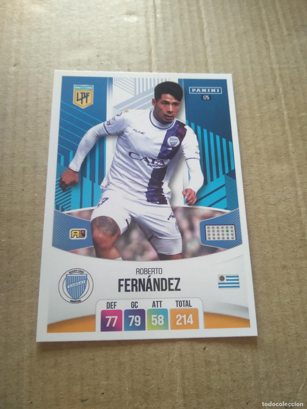 Cromos de F&uacute;tbol: 175 ROBERTO FERNANDEZ GODOY CRUZ CROMO FUTBOL ARGENTINO PANINI LIGA ARGENTINA 2024 ADRENALYN