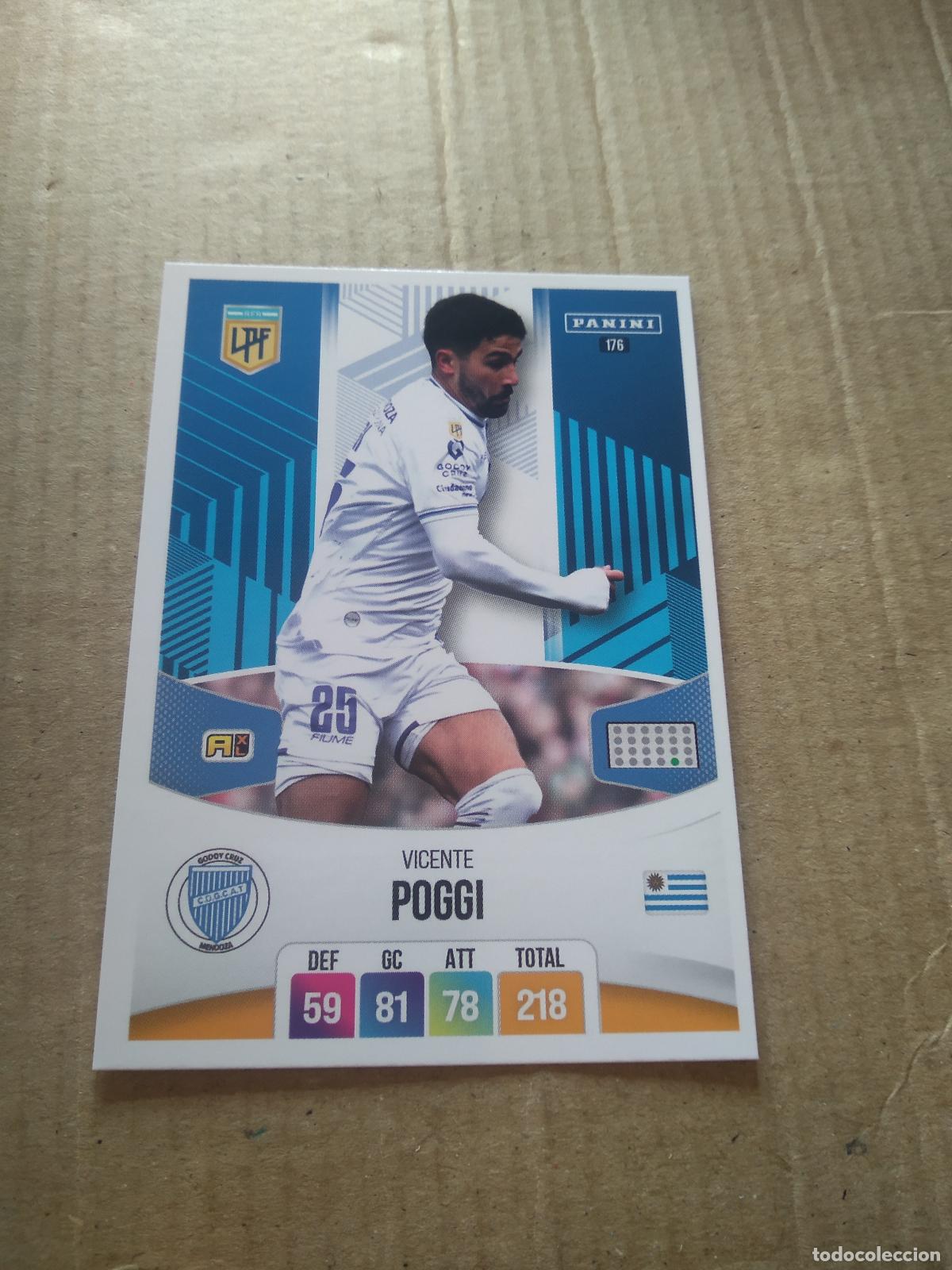Cromos de Futebol: 176 VICENTE POGGI GODOY CRUZ CROMO FUTBOL ARGENTINO PANINI LIGA ARGENTINA 2024 ADRENALYN