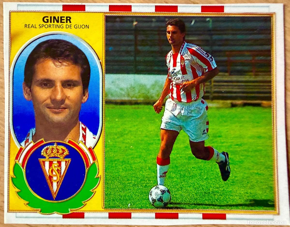 Football Stickers: GINER SPORTING GIJON 96 97 1996 1997 LIGA EDICIONES ESTE RECORTADO STICKER