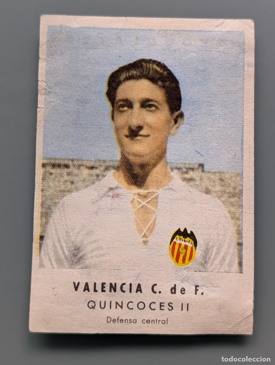 Football Stickers: MUY DIFICIL CROMO RARE CARD QUINCOCES II VALENCIA CF CHOCOLATES GRANELL LIGA 1956/57 FOOTBALL FUTBOL