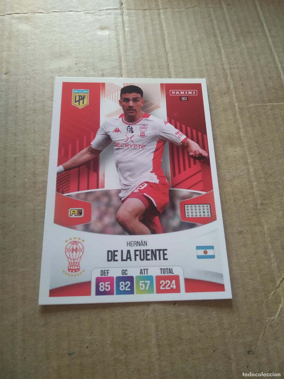 Football Stickers: 183 HERNAN DE LA FUENTE HURACAN CROMO FUTBOL ARGENTINO PANINI LIGA ARGENTINA 2024 ADRENALYN