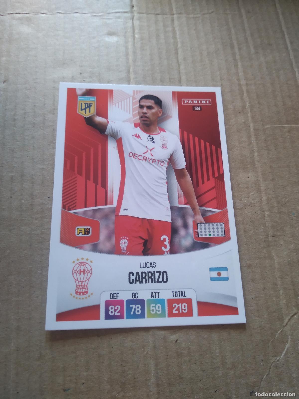 Football Stickers: 184 LUCAS CARRIZO HURACAN CROMO FUTBOL ARGENTINO PANINI LIGA ARGENTINA 2024 ADRENALYN