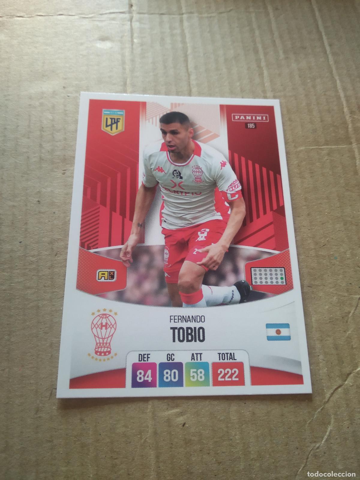 Football Stickers: 185 FERNANDO TOBIO HURACAN CROMO FUTBOL ARGENTINO PANINI LIGA ARGENTINA 2024 ADRENALYN