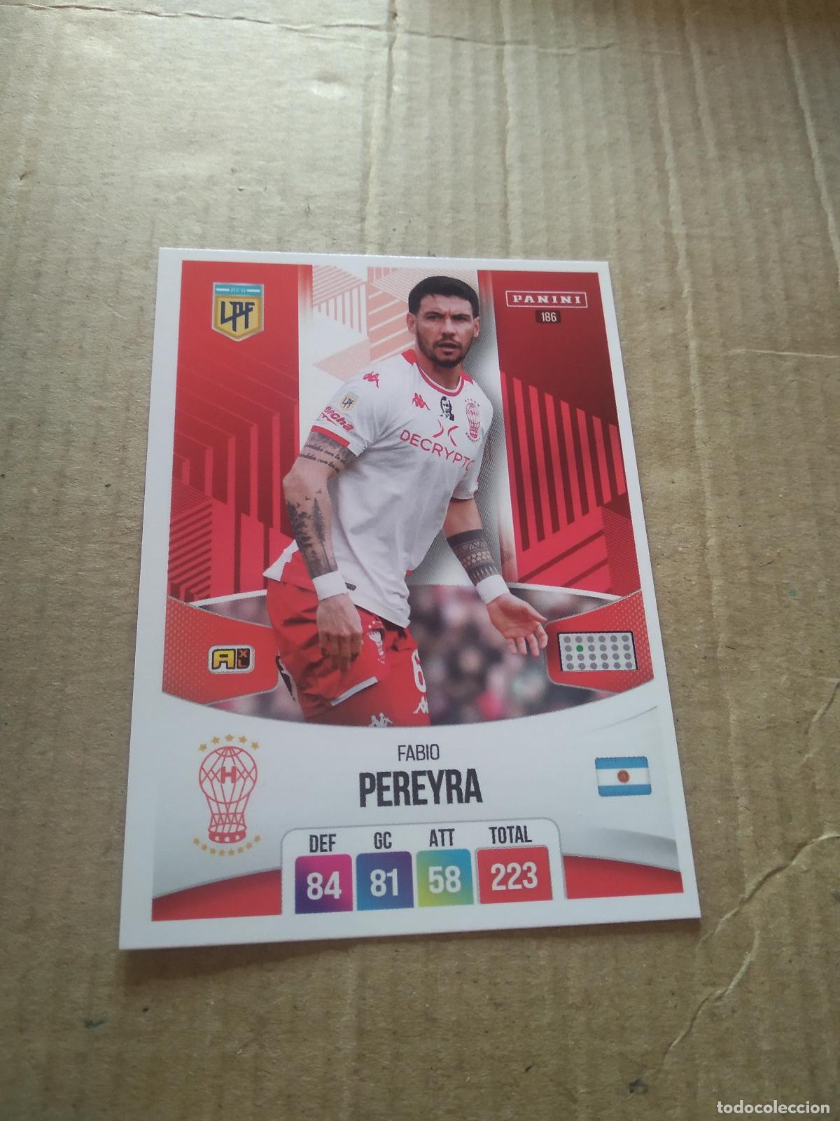 Football Stickers: 186 FABIO PEREYRA HURACAN CROMO FUTBOL ARGENTINO PANINI LIGA ARGENTINA 2024 ADRENALYN