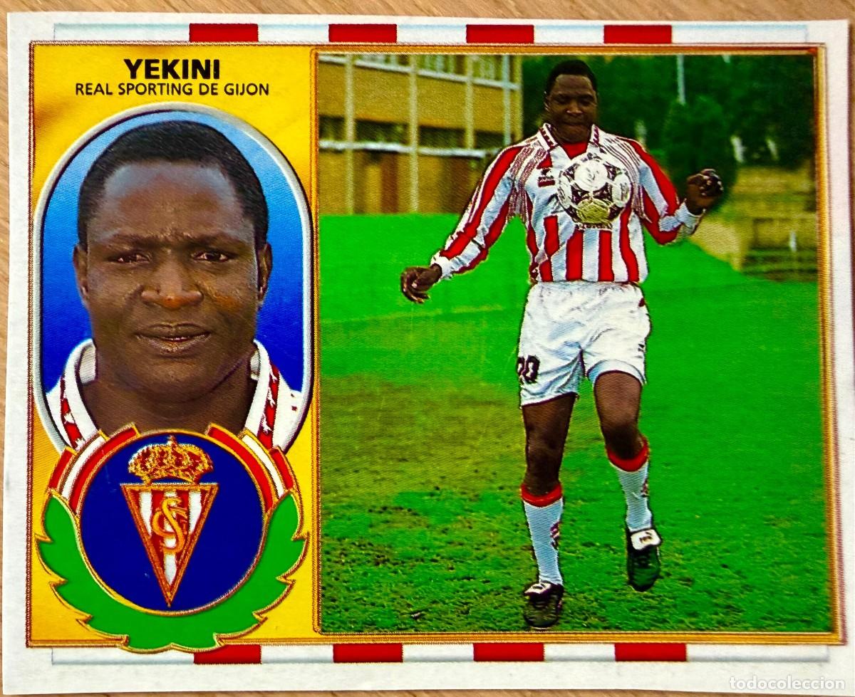 Football Stickers: YEKINI SPORTING GIJON 96 97 1996 1997 LIGA EDICIONES ESTE RECORTADO STICKER