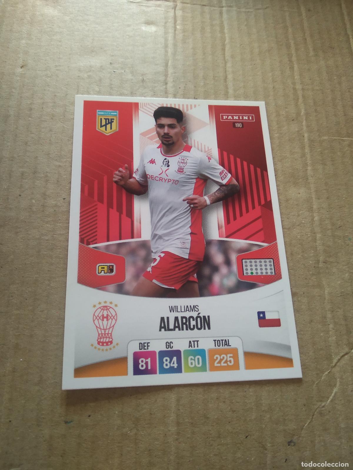 Football Stickers: 190 WILLIAMS ALARCON HURACAN CROMO FUTBOL ARGENTINO PANINI LIGA ARGENTINA 2024 ADRENALYN