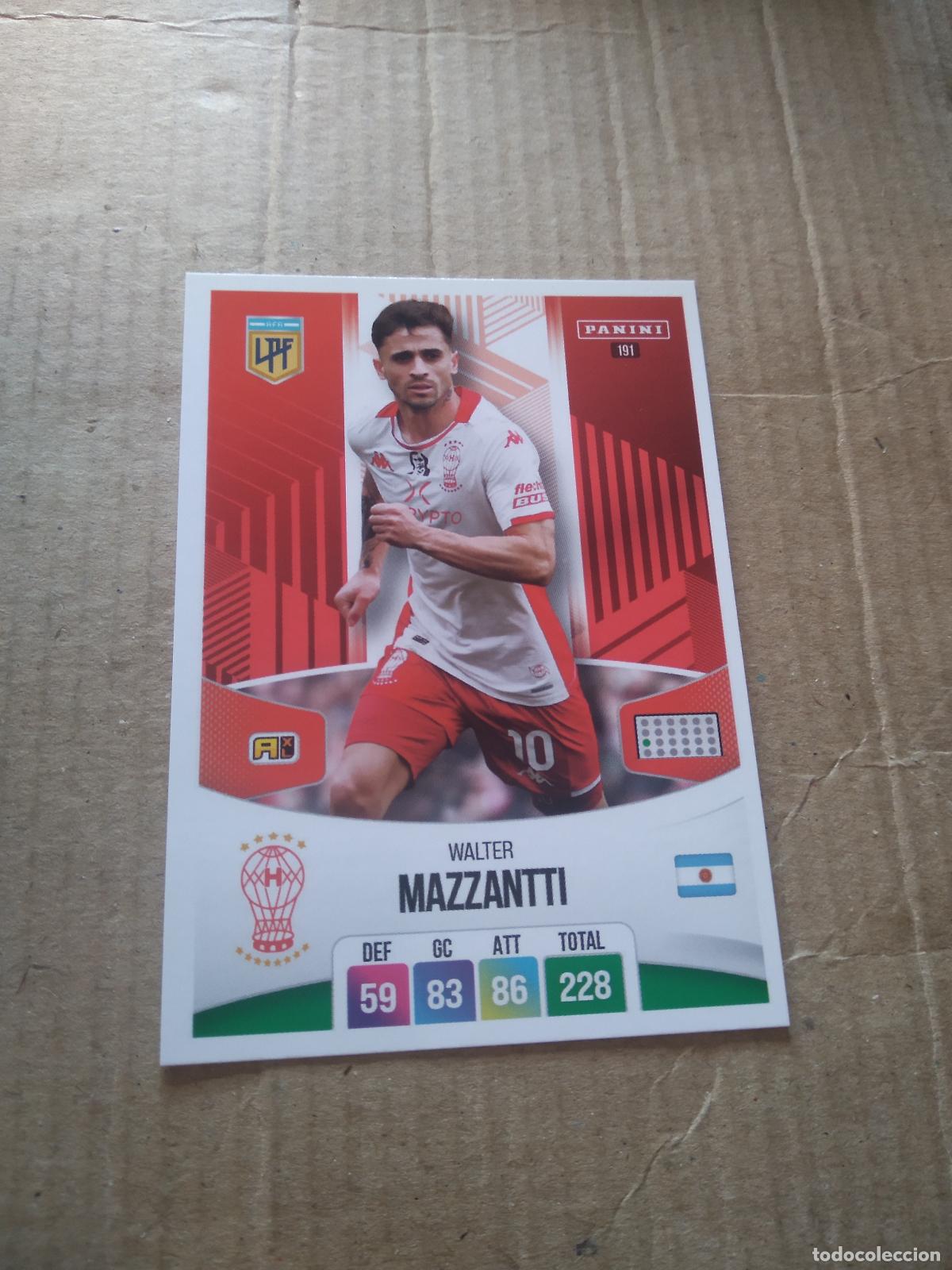 Football Stickers: 191 WALTER MAZZANTTI HURACAN CROMO FUTBOL ARGENTINO PANINI LIGA ARGENTINA 2024 ADRENALYN