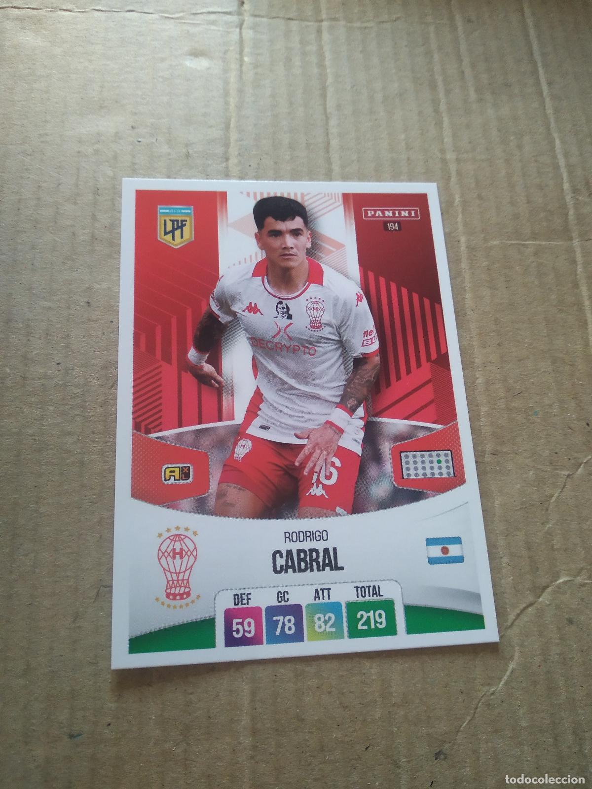 Cromos de F&uacute;tbol: 194 RODRIGO CABRAL HURACAN CROMO FUTBOL ARGENTINO PANINI LIGA ARGENTINA 2024 ADRENALYN