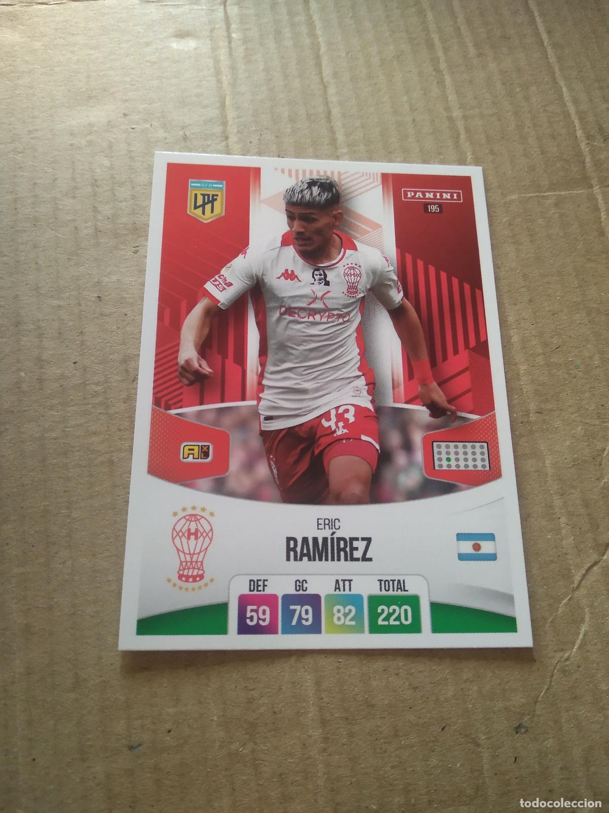 Cromos de F&uacute;tbol: 195 ERIC RAMIREZ HURACAN CROMO FUTBOL ARGENTINO PANINI LIGA ARGENTINA 2024 ADRENALYN