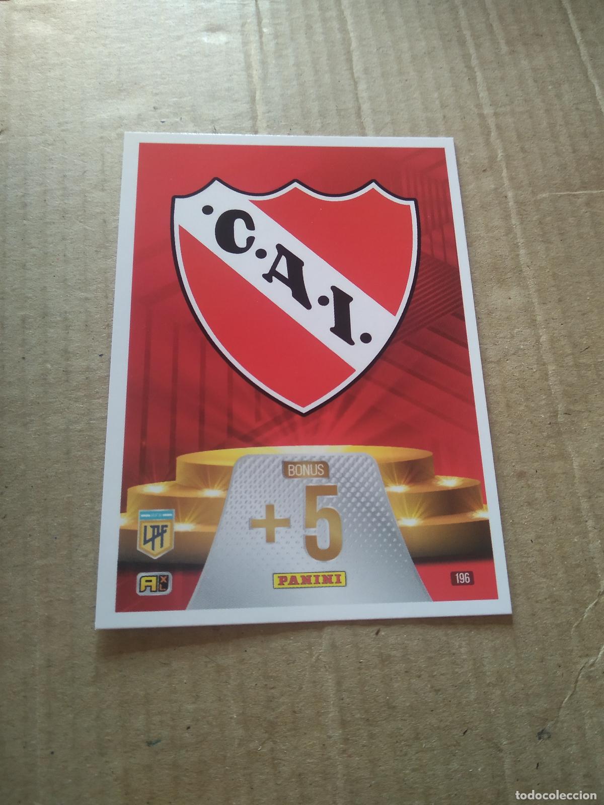 Cromos de F&uacute;tbol: 196 ESCUDO INDEPENDIENTE CROMO FUTBOL ARGENTINO PANINI LIGA ARGENTINA 2024 ADRENALYN