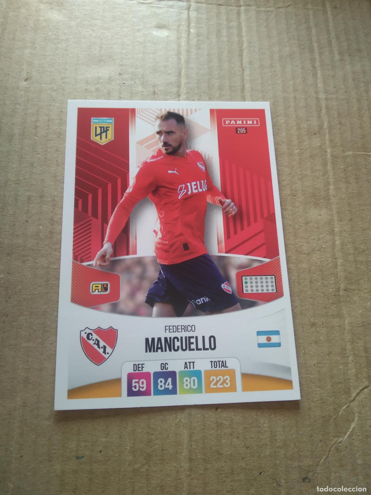 Cromos de F&uacute;tbol: 205 FEDERICO MANCUELLO INDEPENDIENTE CROMO FUTBOL ARGENTINO PANINI LIGA ARGENTINA 2024 ADRENALYN