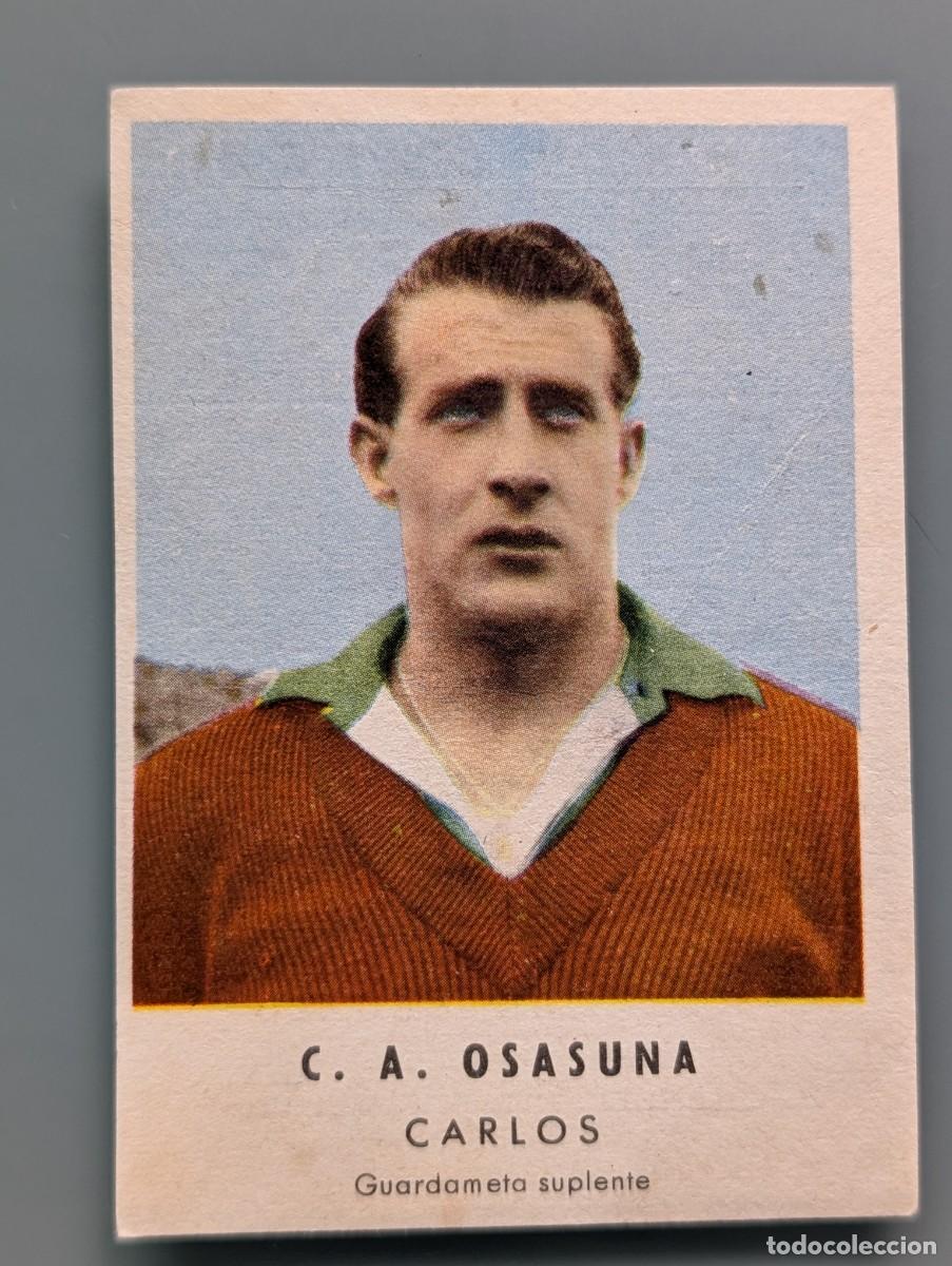 Cromos de F&uacute;tbol: MUY RARO CROMO RARE CARD CARLOS CA OSASUNA CHOCOLATES GRANELL LIGA 1956/57 FUTBOL PAMPLONA NAVARRA