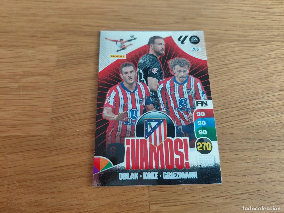 Cromos de F&uacute;tbol: Oblack Koke Griezman -- n&deg; 363 -- Atl&eacute;tico Madrid -- 24/25 -- &iexcl; Vamos ! -- Adrenalyn -- Panini