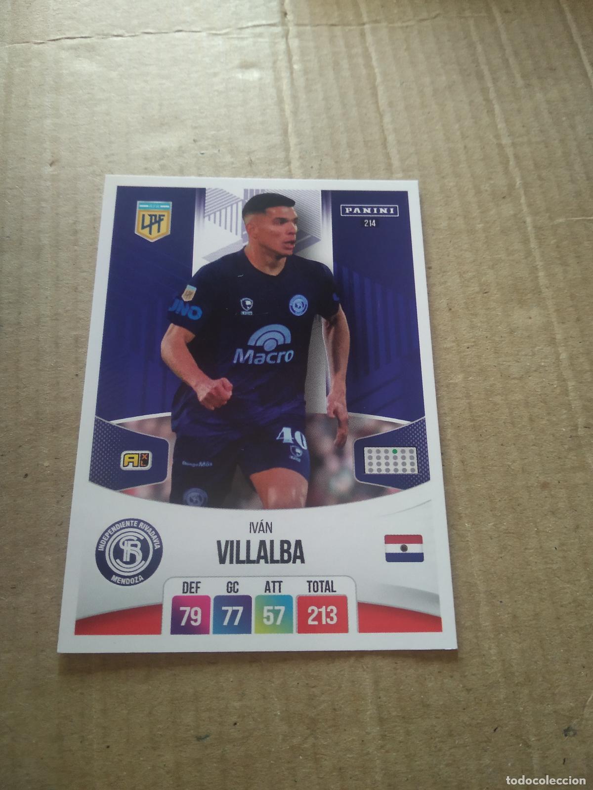 Fu&szlig;ball-Sticker: 214 VILLALBA INDEPENDIENTE RIVADAVIA CROMO FUTBOL ARGENTINO PANINI LIGA ARGENTINA 2024 ADRENALYN