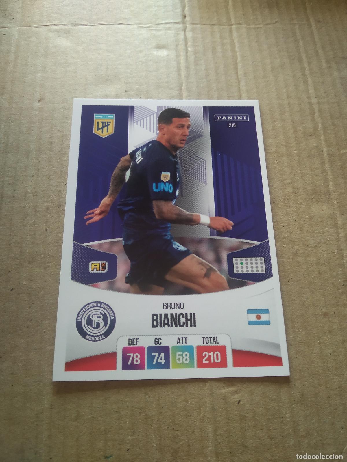 Cromos de F&uacute;tbol: 215 BIANCHI INDEPENDIENTE RIVADAVIA CROMO FUTBOL ARGENTINO PANINI LIGA ARGENTINA 2024 ADRENALYN