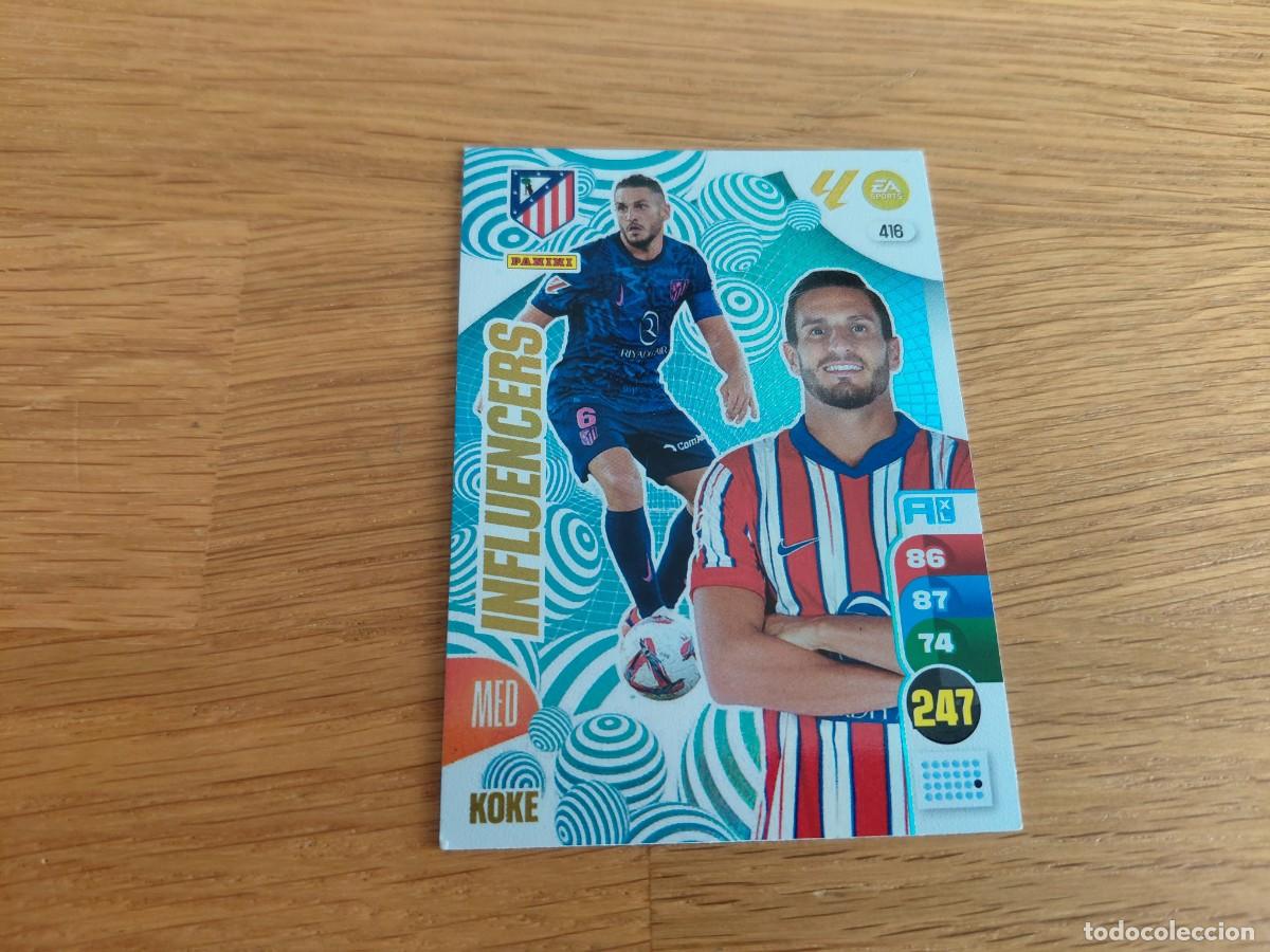 Cromos de F&uacute;tbol: Koke -- n&deg; 416 -- Atl&eacute;tico Madrid -- 24/25 -- Influencers -- Adrenalyn -- Panini