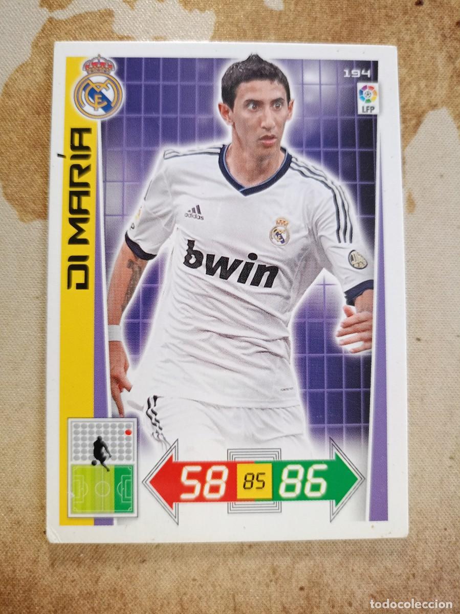 Cromos de F&uacute;tbol: # Real Madrid 194 DI MAR&Iacute;A Adrenalyn 2012-13