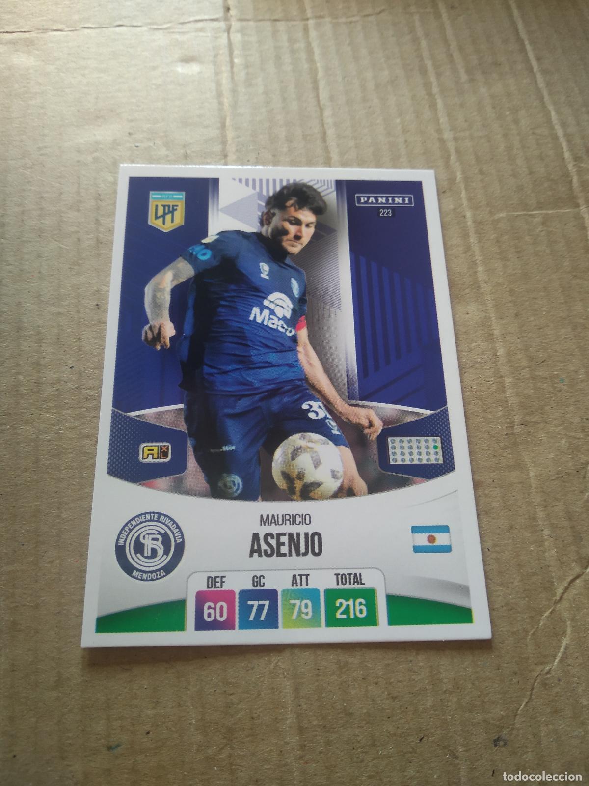 Cromos de F&uacute;tbol: 223 ASENJO INDEPENDIENTE RIVADAVIA CROMO FUTBOL ARGENTINO PANINI LIGA ARGENTINA 2024 ADRENALYN