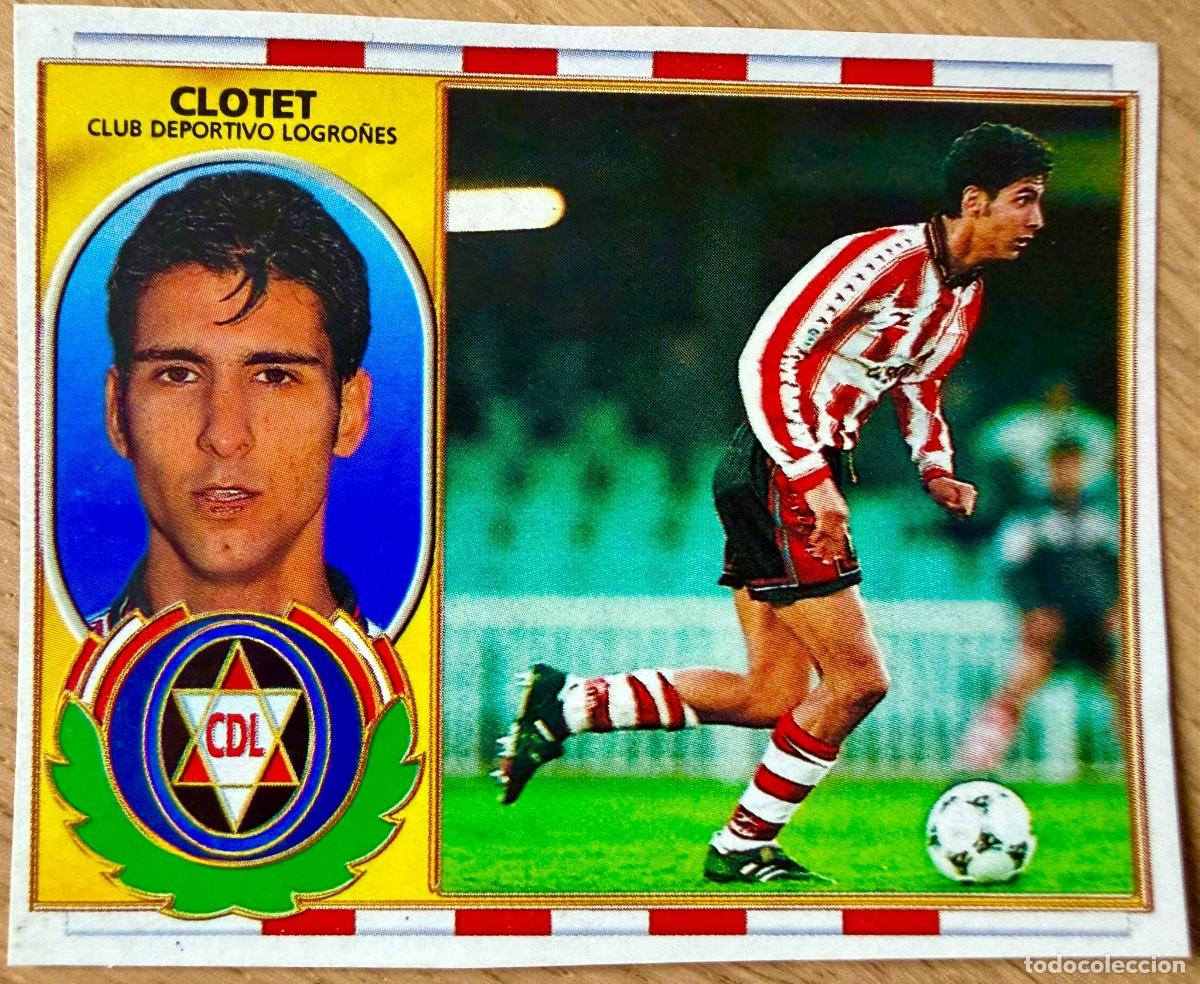 Cromos de F&uacute;tbol: CLOTET LOGRO&Ntilde;ES 96 97 1996 1997 LIGA EDICIONES ESTE RECORTADO STICKER