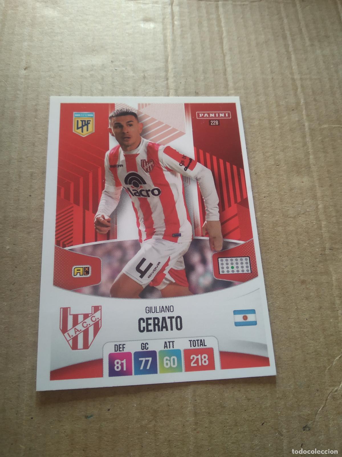 Figurine di Calcio: 228 GIULIANO CERATO INSTITUTO CORDOBA CROMO FUTBOL ARGENTINO PANINI LIGA ARGENTINA 2024 ADRENALYN