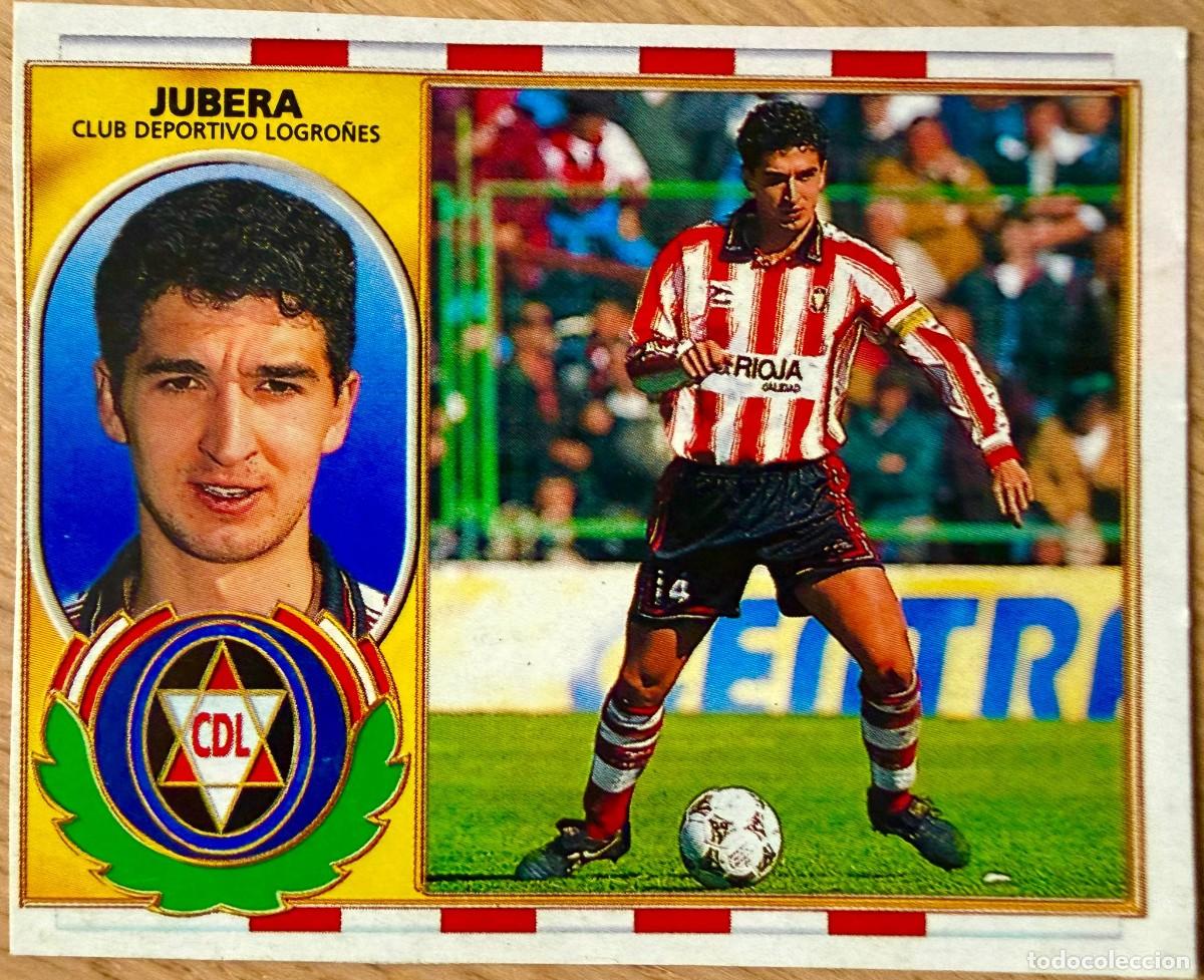 Fu&szlig;ball-Sticker: JUBERA LOGRO&Ntilde;ES 96 97 1996 1997 LIGA EDICIONES ESTE RECORTADO STICKER