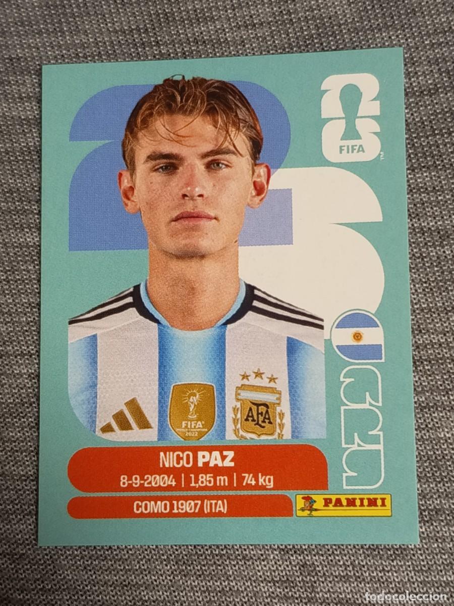 Fu&szlig;ball-Sticker: NICO PAZ ARG 14 STICKER MUNDIAL 2026 PANINI FIFA WORLD CUP NUEVO