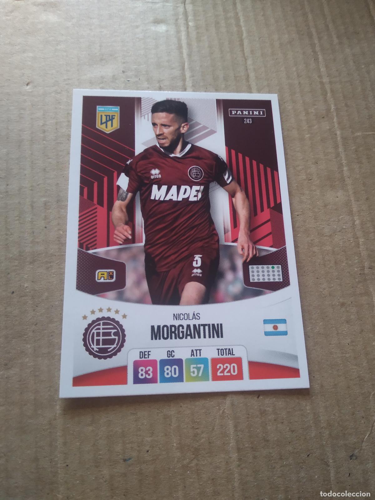 Cromos de F&uacute;tbol: 243 NICOLAS MORGANTINI LANUS CROMO FUTBOL ARGENTINO PANINI LIGA ARGENTINA 2024 ADRENALYN