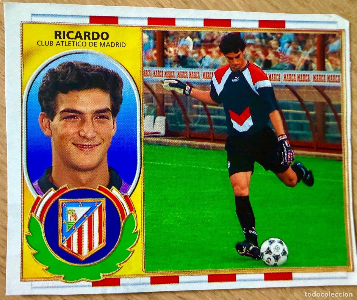 Cromos de F&uacute;tbol: RICARDO ATLETICO MADRID 96 97 1996 1997 LIGA EDICIONES ESTE RECORTADO STICKER