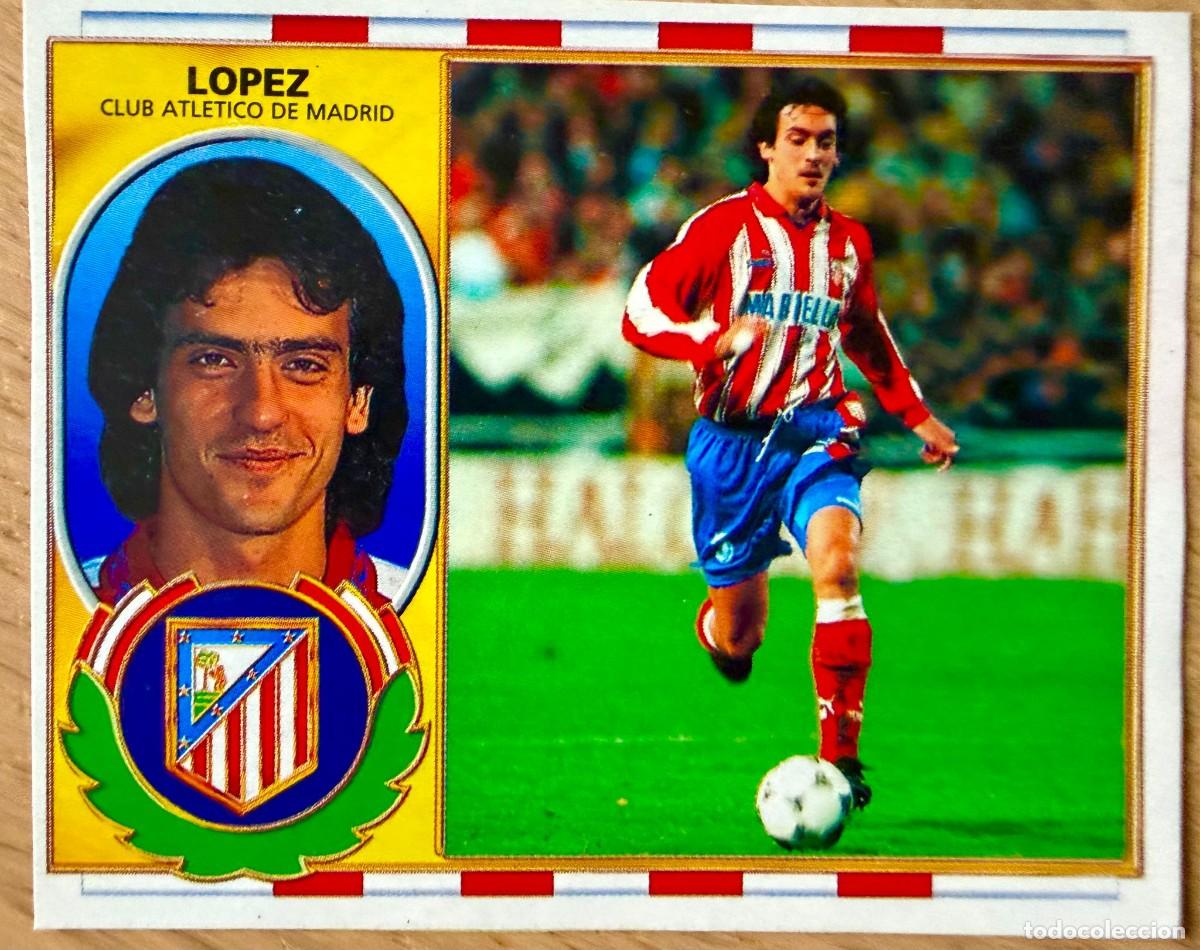 Cromos de F&uacute;tbol: LOPEZ ATLETICO MADRID 96 97 1996 1997 LIGA EDICIONES ESTE RECORTADO STICKER