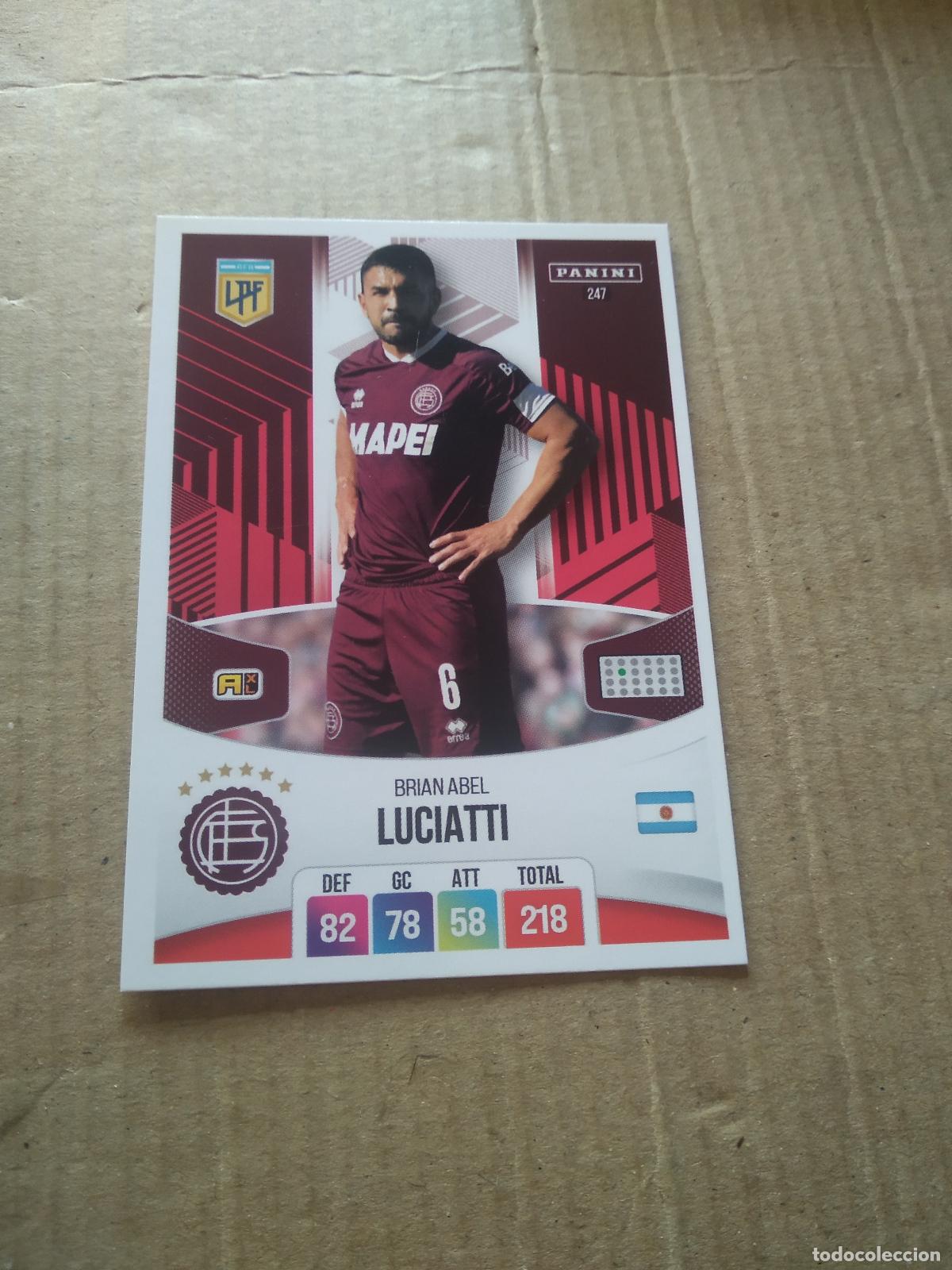 Cromos de F&uacute;tbol: 247 BRIAN ABEL LUCIATTI LANUS CROMO FUTBOL ARGENTINO PANINI LIGA ARGENTINA 2024 ADRENALYN