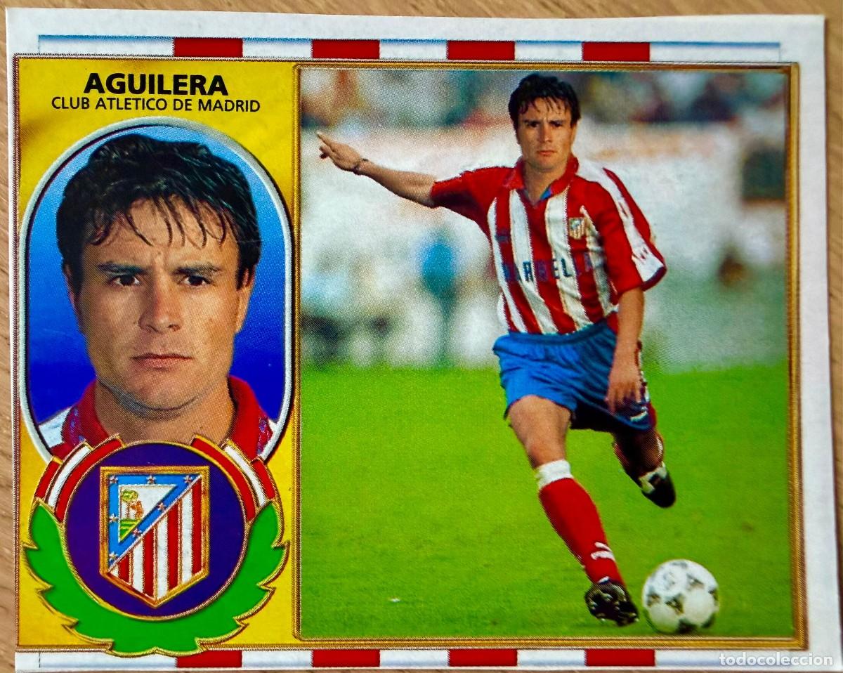 Cromos de F&uacute;tbol: AGUILERA ATLETICO MADRID 96 97 1996 1997 LIGA EDICIONES ESTE RECORTADO STICKER