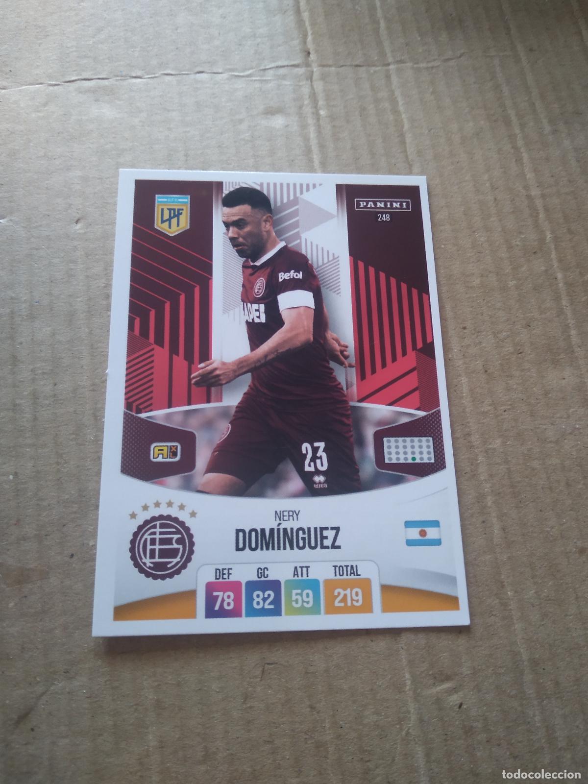 Cromos de F&uacute;tbol: 248 NERY DOMINGUEZ LANUS CROMO FUTBOL ARGENTINO PANINI LIGA ARGENTINA 2024 ADRENALYN