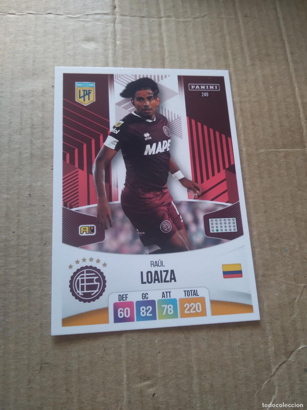 Cromos de F&uacute;tbol: 249 RAUL LOAIZA LANUS CROMO FUTBOL ARGENTINO PANINI LIGA ARGENTINA 2024 ADRENALYN