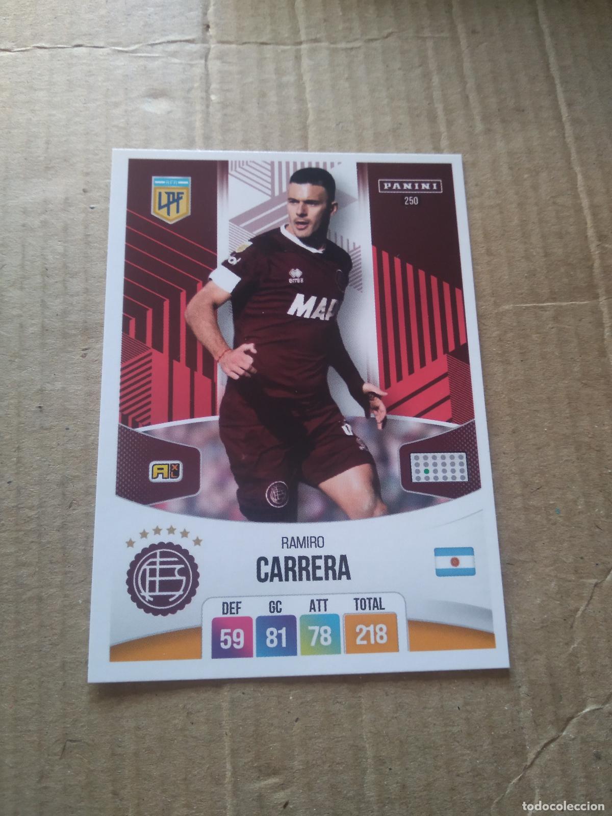 Cromos de F&uacute;tbol: 250 RAMIRO CARRERA LANUS CROMO FUTBOL ARGENTINO PANINI LIGA ARGENTINA 2024 ADRENALYN