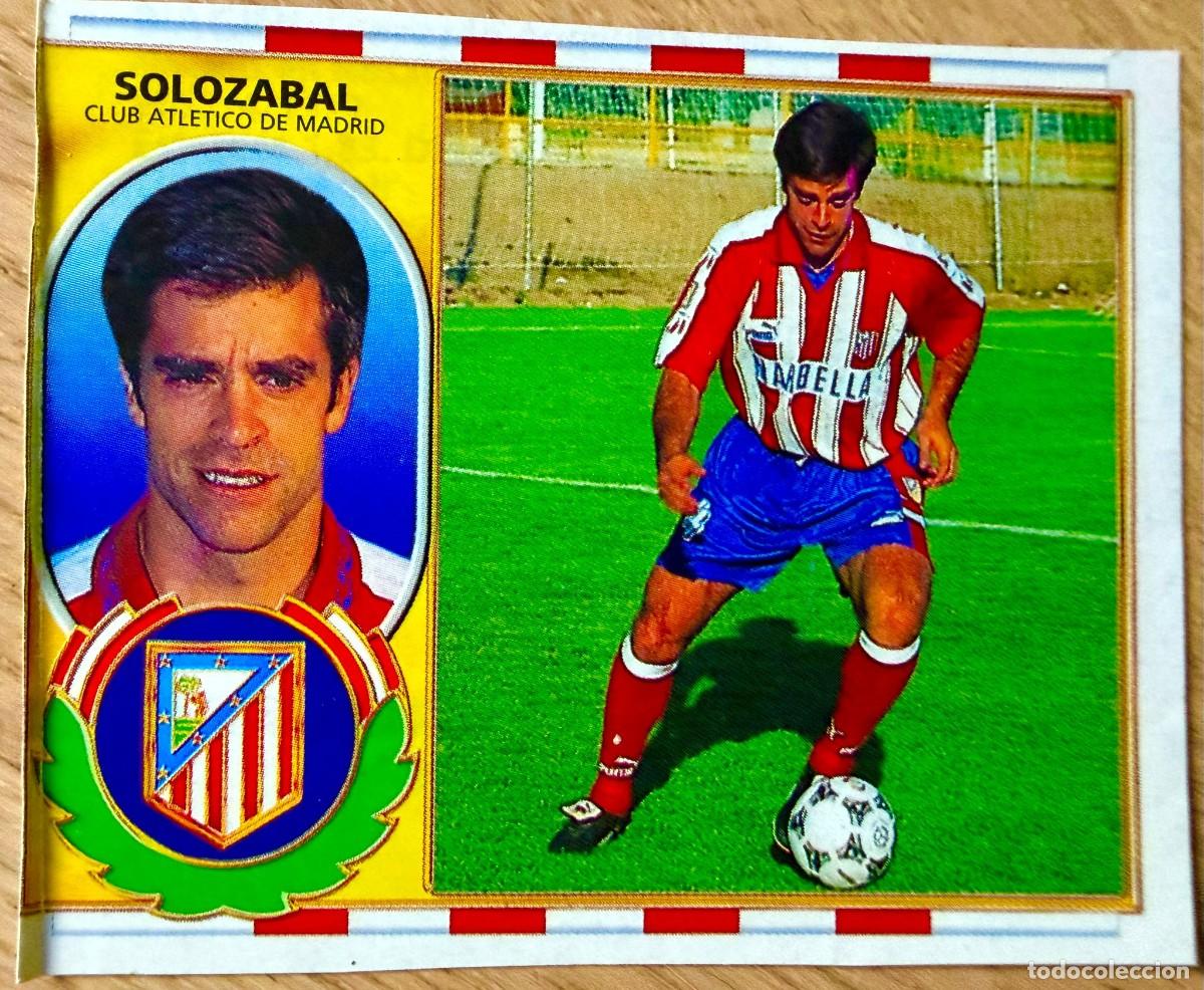 Cromos de F&uacute;tbol: SOLOZABAL ATLETICO MADRID 96 97 1996 1997 LIGA EDICIONES ESTE RECORTADO STICKER