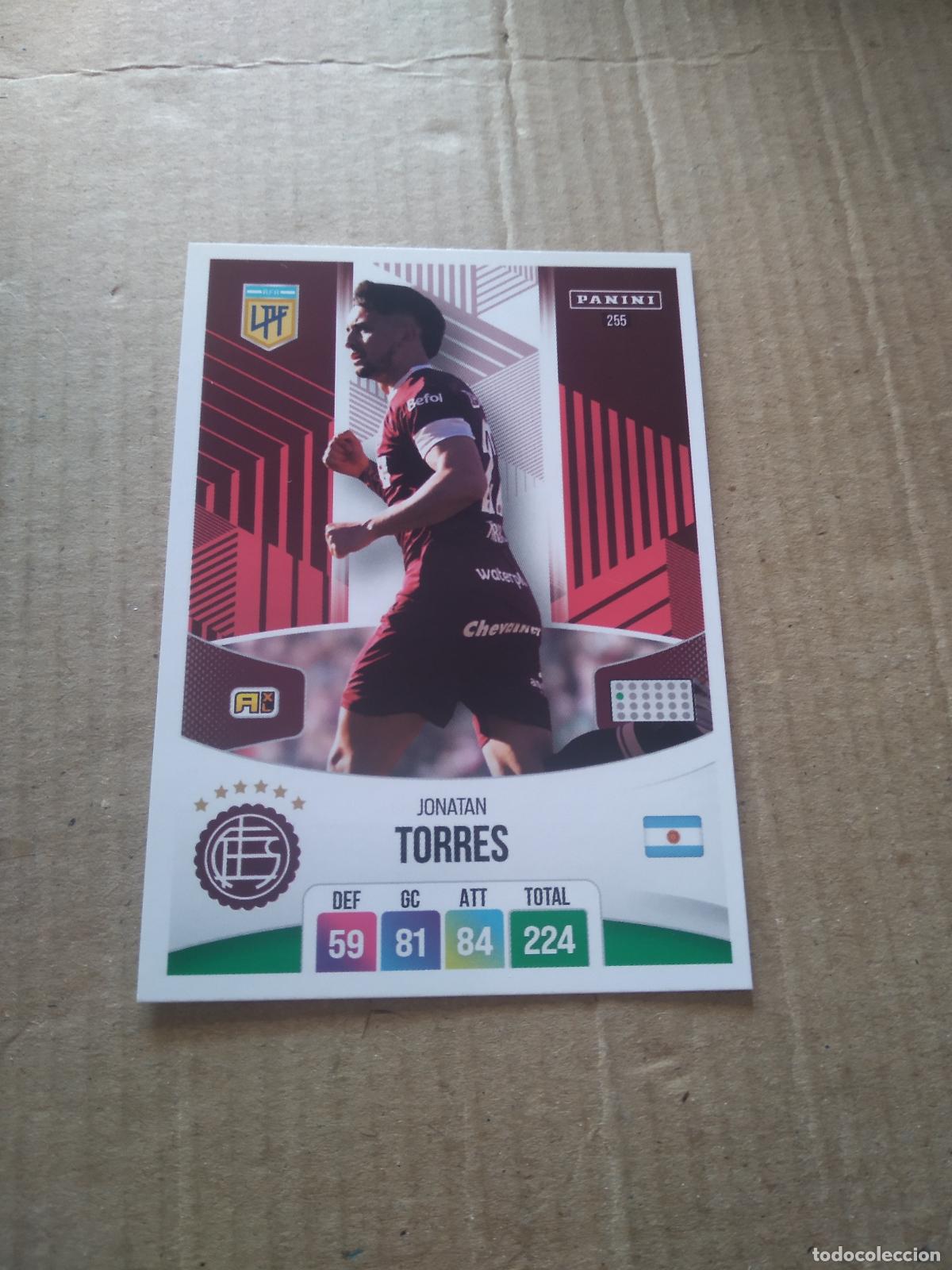 Cromos de F&uacute;tbol: 255 JONATAN TORRES LANUS CROMO FUTBOL ARGENTINO PANINI LIGA ARGENTINA 2024 ADRENALYN